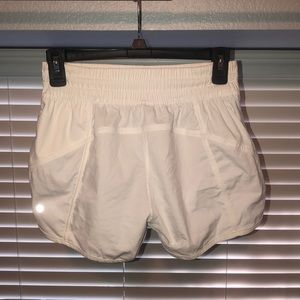 white lulu shorts !